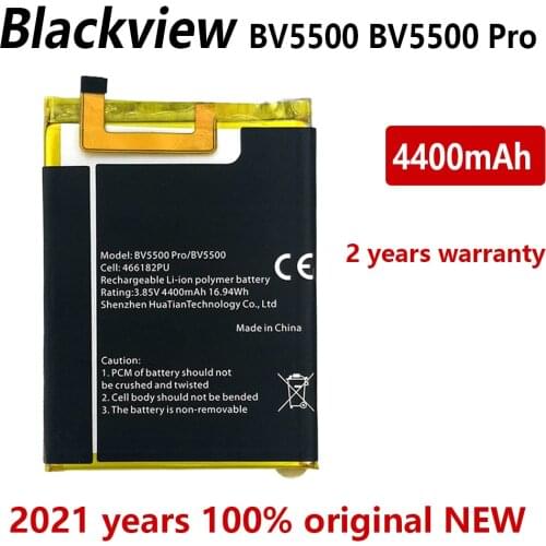 100% Original 4400mAh Replacement battery For Blackview BV5500 Plus BV5500 Pro High Quality Batteries Bateria With Tracking code