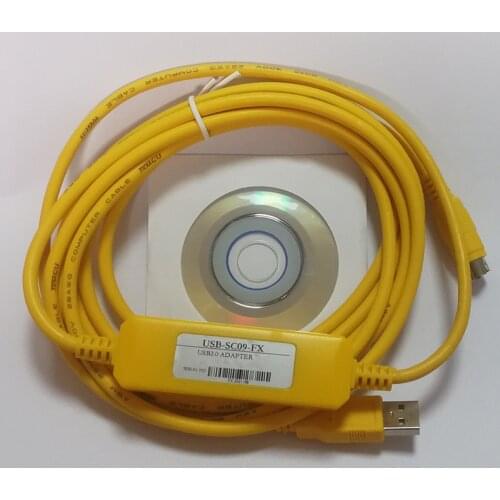1PCS/LOT USB-SC09-FX USB TO RS422 ADAPTER Programming Cable compatible FX-USB-AW