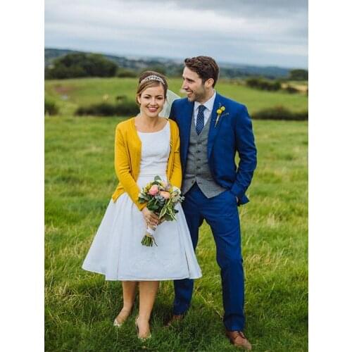 ANNIEBRITNEY Navy 3 Piece Slim Fit Men Fashion Suit Cutsom Groom Wedding Tuxedo Prom Wedding Tailor Made Men Suit With Pants