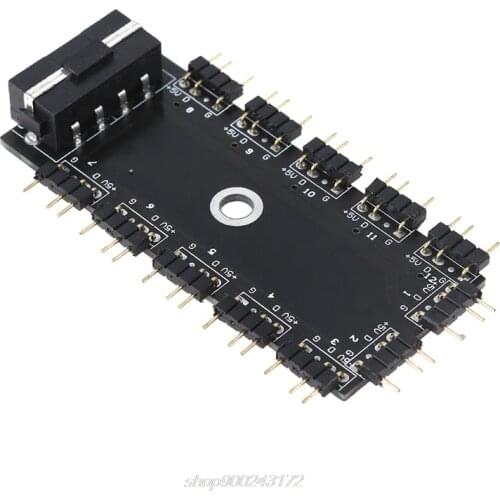 AURA SYNC 5V 3-Pin ARGB Hub Splitter Case & RGB Extension Cable for MSI RGB Motherboard LED Fan Cooling J23 21 Dropship