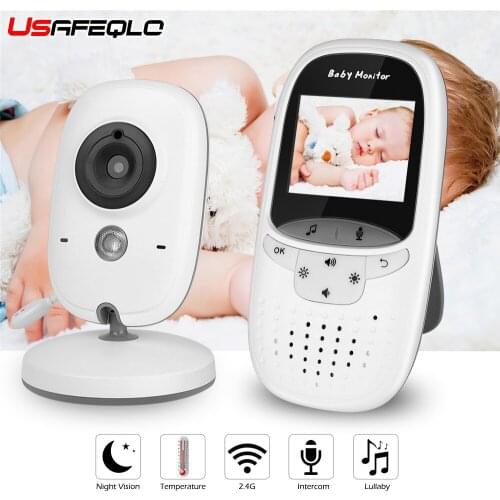 Wireless Video Baby Monitor 2.0 Inch Nanny Camera 2 Way Talk Night Vision IR LED Temperature Monitor Infant Baby Sleep Cam VB602