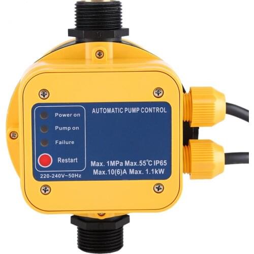 Electric Water Pump Pressure Sensor 220-240V Automatic Pressure Controller High Performance Switch Water Pump with Press Gauge