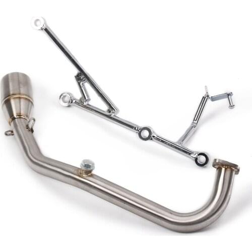 Escape Motorcycle Exhaust Front Link Pipe Head Connect Tube Stainless Steel Exhaust System For SYM GR125 GR150