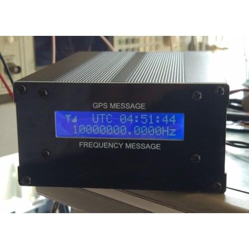 GPSDO GPS Clock 10M SINE WAVE with LCD Display Frequency Message GPS Disciplined Oscillator + Antenna +power