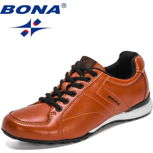 BONA 2021 New Designers Classics Korea Style Brand Shoes Men Casual Sneakers Vulcanize Comfy Shoes Mansculino Zapatillas Hombre