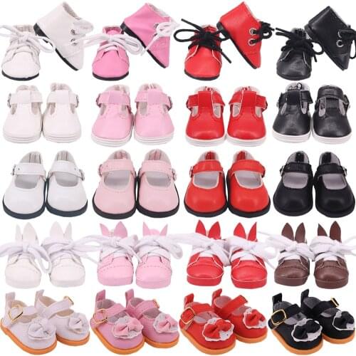 5Cm Doll Canvas Bow Leather Shoes Fit 14.5Inch Nancy Doll&BJD EXO Russian Paola Doll,Best Cool Stuff Toys For Girls,Halloween`s