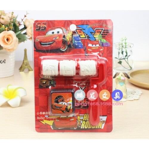 Cartoon Self Roller Stamper Art Children Toy Party Favor Painting Template DIY Supplie Disposable Items