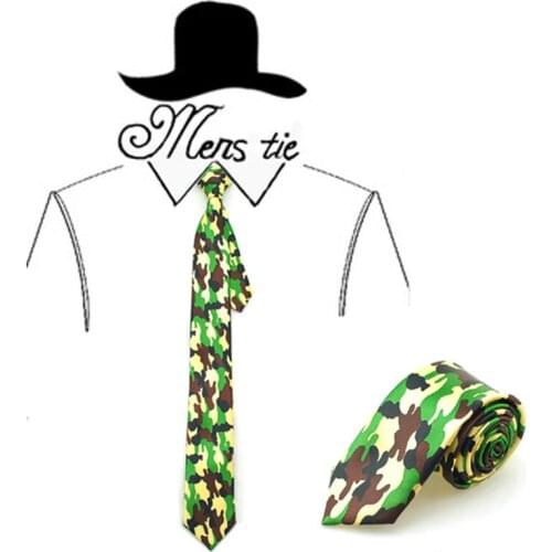 Men`s Ties Necktie 2 Inch wide Fashion Casual "Amry Camouflage" Pattern Party Woven Classic Gift Cravat Tie For Men Dropshipping