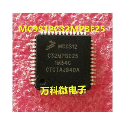 New10piece MC9S12C32MPBE25 S9G64MLFON75C SP102165M MC908GR16ACFAE SPC5602DVLH4 SPC5643LMLQ1 M9S8MP16V MC68HC908GR8AVFAE