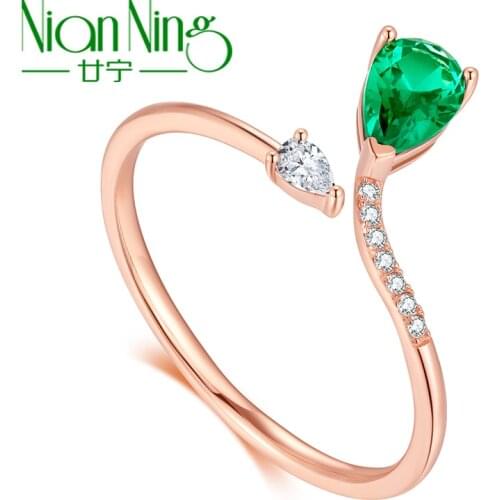 NIANNING Rings With Diamonds