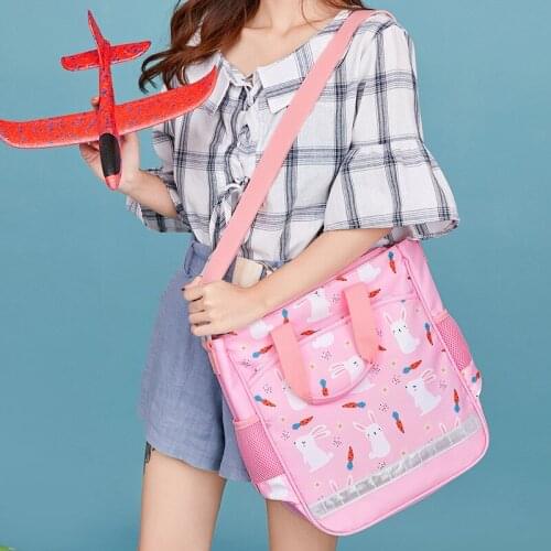 New Pink Tutorial handbag Single Shoulder School Bag Nylon Book Bag Waterproof Childrens Handbag Kids Crossbody Messenger Bags