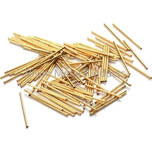 New Safety Test Pin R048-2C Metal Test Needle Sleeve Probe Needle Sleeve Length 14 mm Needle Seat Spring Detection 100 / Bag