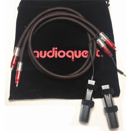 One pair HIFI Audiophile Hi-End FIRE analog RCA Interconnect Cable with 72V DBS