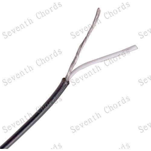 Electric Guitar Bass Pickup Hookup 1 core shielded cable (1 core & earth wire) guitar Pots Hookup Wire