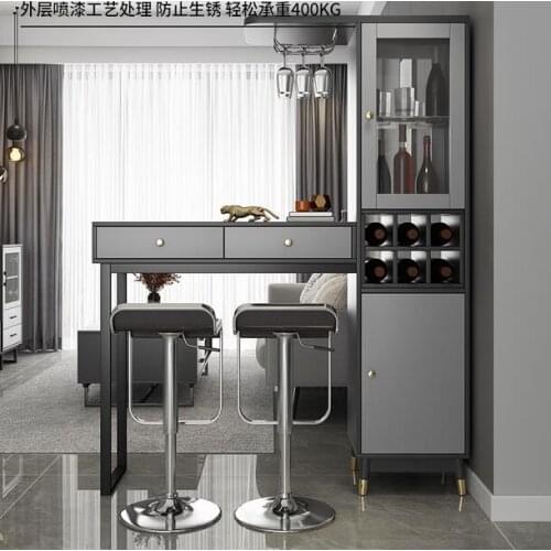 Simple living room lattice porch cabinet modern restaurant partition bar table wine cabinet household wall room cabinet