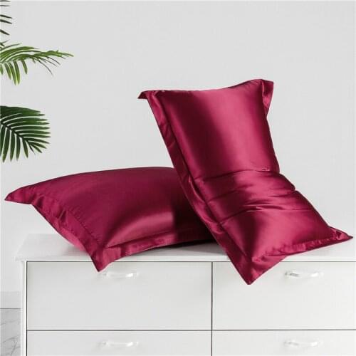 2 PCS Luxury Satin Silk Jade Pillowcase Healthy Hair Queen King Pillow Cover Silky Pillow Case For Women Man Kids Sleeping