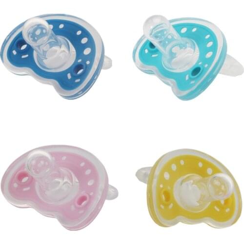 Nipple Baby Pacifier for Baby Food Grade Silicone Safety Teat Soother Nippler Infant Grind Teeth Training Chew Teething Gel Toy