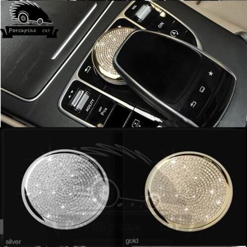 Car Styling Center Mouse Button Car Bumper Sticker Protective Film For Mercedes Benz C Class E Class W213 W205 Auto Accessories