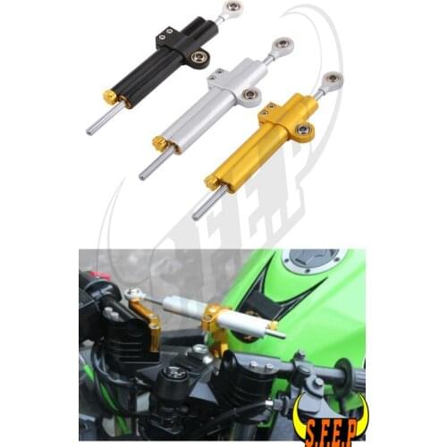 Universal CNC Adjustable Steering Damper Stabilizer Bracket For Kawasaki ER-6N/ER-6F