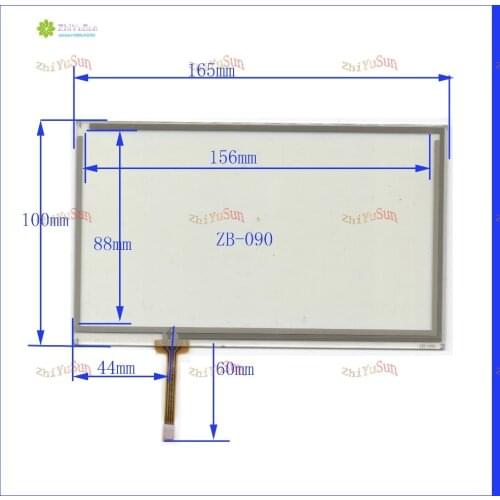 ZhiYuSun NEW ZB-090 7inch 4 line change 8 line 165mm*100mm touch screen panel Sensor glass Compabible for GPS CAR 165*100