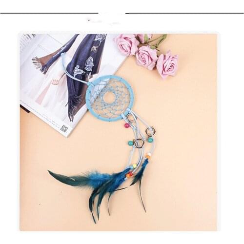1PC New Indian Handmade Colorful Dream Catcher Feather Wall Hanging Decoration Ornament Gift Wind Chimes MJ 003