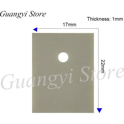 10pcs Aluminium Nitride Ceramic Substrate Thermal Conductive Insulating Ceramic TO-220/247/264/3P/3 Aluminium Nitride