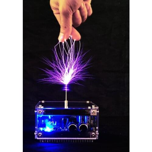 10CM Tablet Bluetooth Music Tesla Coil Plasma Speaker Tesla Wireless Transmission Magnetic Storm Coil T0389