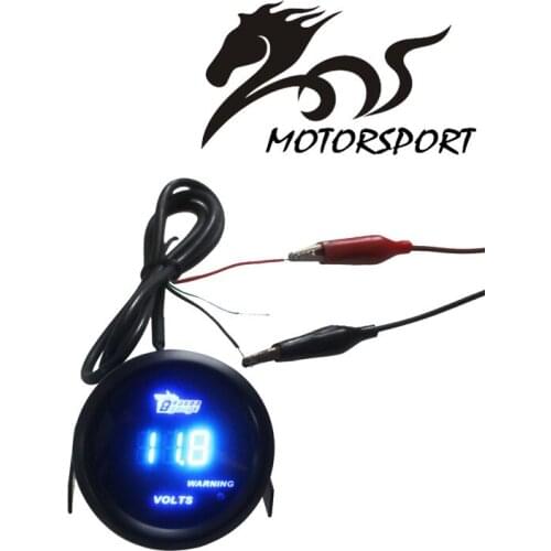 2" 52mm Car Voltmeter Digital led Volts Gauge Black Voltage gauge/Dragon Gauge Car Meter