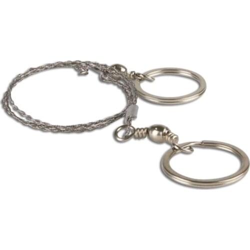 2 pieces of 65 cm field survival equipment 360-degree rotating wire saw blade cutting saw chain saw four-strand reinforced