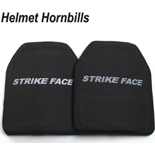 Helmet Hornbills 2PCS SIC&PE Level III Bulletproof Panel Ballistic Panel Level 3 Body Armor Plates Free Shipping