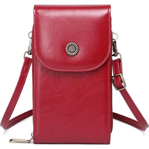 2020 Small Shoulder Bag For Women Multi-Function Female Messenger Bag Card Cell Phone Pocket With Card PU Leather Ladies Wallets