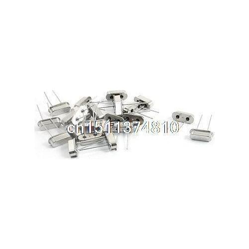 24Pcs 16.000MHz 20PF 2-Terminal Silver Tone Crystal Oscillators for PC
