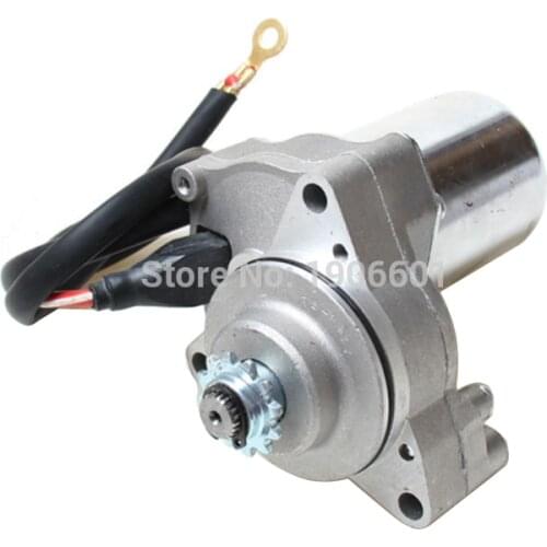 3 Bolt Upper Electric Starter Motor For 50cc 70cc 90cc 110cc 125cc 4-Stroke Electric Start Engine ATV Quad Go kart Buggy