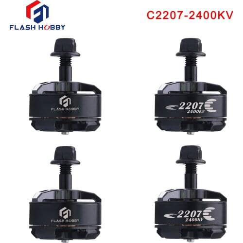 4pcs/Lot Flash Hobby C2207 2400KV CW/CCW Brushless Motor for FPV Racing Multicopter Part