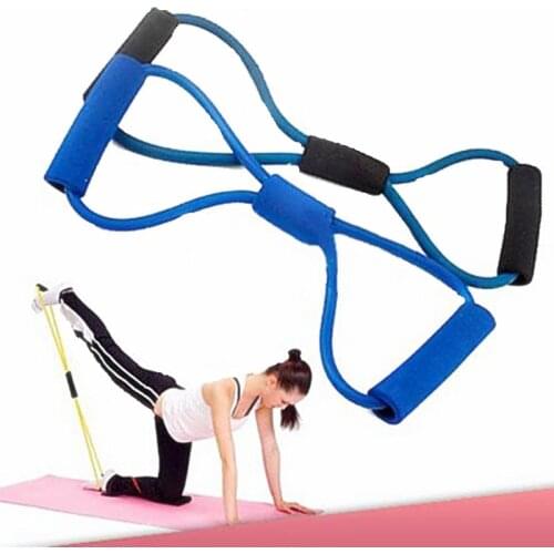 8 Shaped Training Resistance Bands Rope Tube Workout Exercise for Yoga Sports Body Fitness Equipment Tool RB01