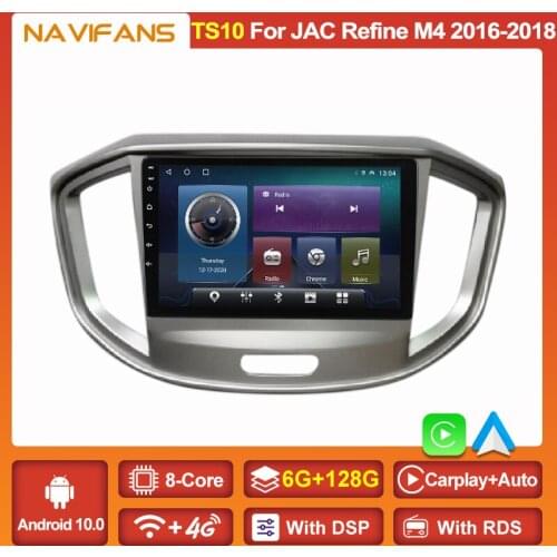 9inch IPS Screen Android 11 DSP Car Radio for JAC Refine M4 2015 2016 2017 2018 GPS Navigation Player HD 1080P Video Wifi BT RDS