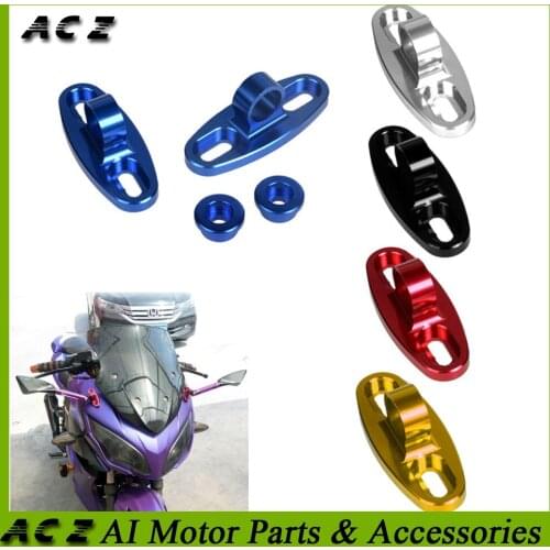 ACZ Motorcycle CNC Rearview Mirror Holder Adapters Mounts Assembly Ware Modified Universal For Yamaha Honda Suzuki Kawasaki