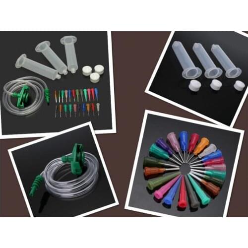 New Arrival Liquid Dispenser Solder Paste Adhesive Glue Pneumatic Syringe & Barrel Adapter With Dispensing Needle