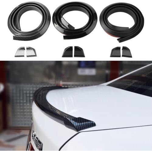 DIY Refit Spoiler Car Styling Carbon Fiber Spoilers Wing Styling For Audi BMW Toyota Honda KIA Hyundai Opel Mazda Ford Skoda