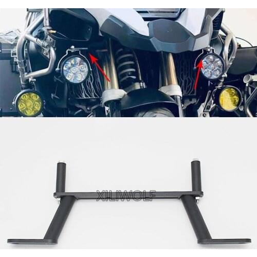 For BMW R1250GS ADV R1200GS Adv Adventure Modified Motorcycle Led Fog Light Aluminum Bracket Support Holder Shock Absorption