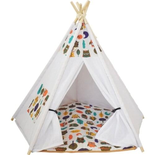 Pet Tent Cat Kennel Rabbit Teddy Than Bear Nest Four Seasons Universal Tent Cat House Cat Bed Teepee Pet Beds for Dogs