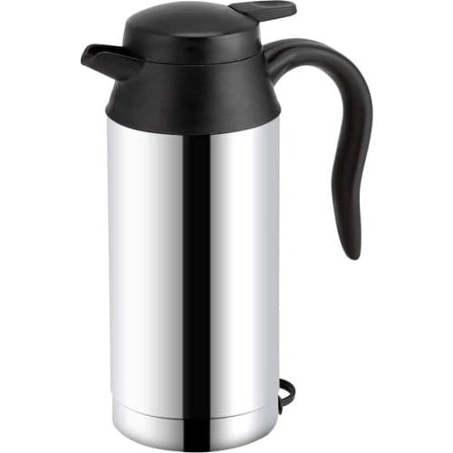 24V 240W 750ml Electric Heating Cup Kettle Stainless Steel Water Heater Bottle for Tea Coffee Drinking Travel Car Truck Kettle