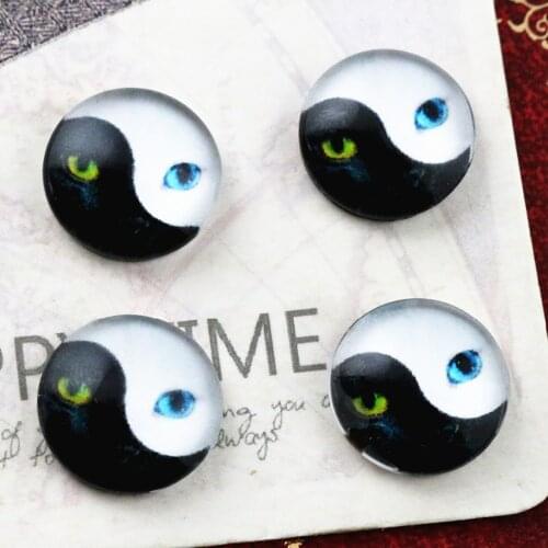 Hot Sale 20pcs 12mm Handmade Photo Glass Cabochons E5-13
