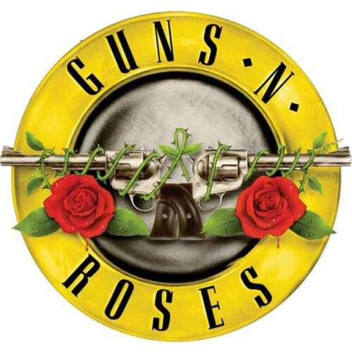 3D Interesting Graphics Guns N Roses Funny Car Stickers Vinyl Waterproof Sunscreen Scratch-Proof High Quality Sticker Kk13*13cm