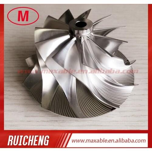 K27 61.35/84.00mm 11+0 blades high performance turbo milling/aluminum 2618/billet compressor wheel for Duramax 6.6L L5P 1270-970