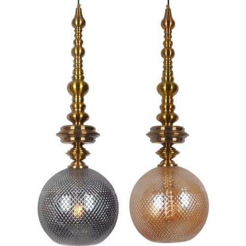 Classical Glass Pendant Lights Mediterranean Sea Style Hanglamp Foyer Dining room Bedroom Hall Hanging Light Fixtures Loft Deco