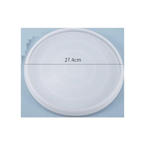 Handcrafted Round Tray Fruit Plate Silicone Mold ForDIY Crystal Resin Mold Table Plate Decoration Mold For Resin