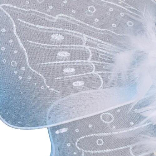 MagiDeal Feather Ribbon Butterfly Angel Fairy With feather ribbon decorative Kid Girls Birthday Party Fancy Dress -Blue