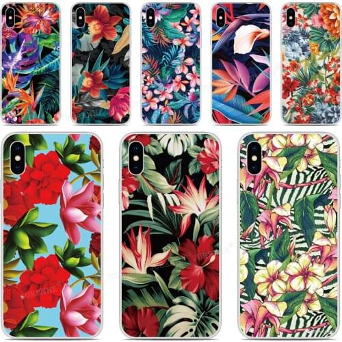 Soft Silicone Exotic Flower Cover For Oukitel C23 C22 C21 C19 C18 K6000 C17 C16 C15 C13 Pro K9 U20 Plus Y4800 Phone Case