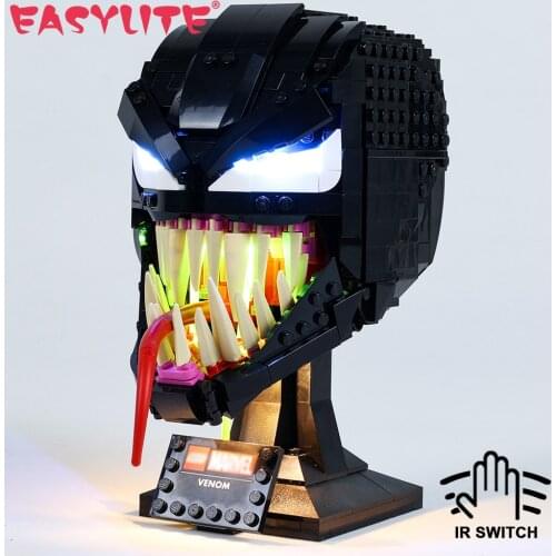 LED Light Kit For 76187 Venom Mask Collectible Building Blocks DIY Toys Only Lighting Set No Blocks